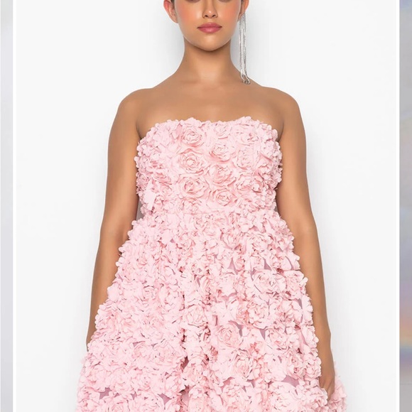 AKIRA Elegant Pink Floral Dress-NWT - Picture 6 of 16